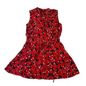 Banana Republic women's 2 Piece Floral Sleeveless Blouse & Short Skirt Set